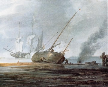 willem coenraetsz coymans Painting - sSeDet marine Willem van de Velde the Younger boat seascape